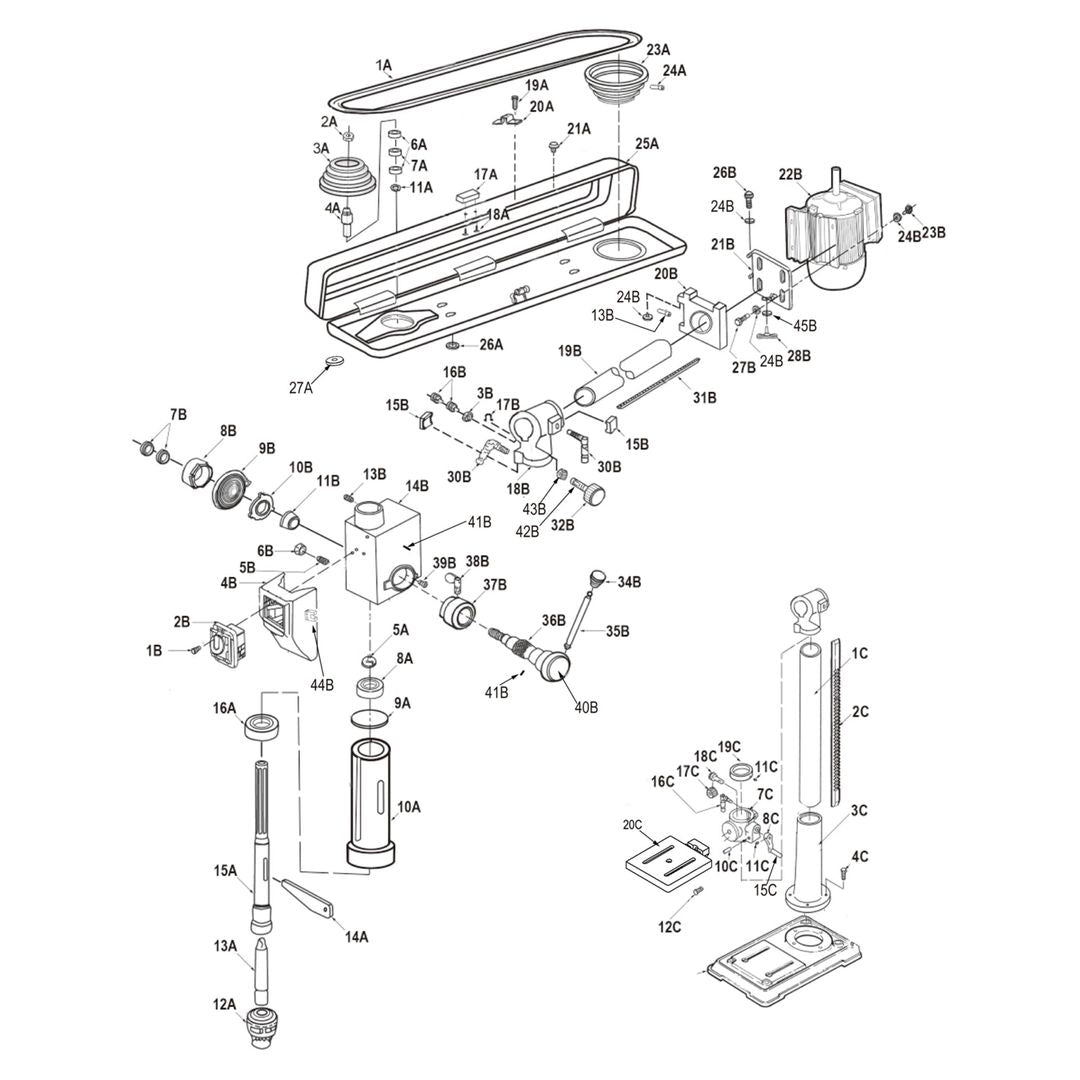 RIKON 30-140 34" benchtop radial drill press
