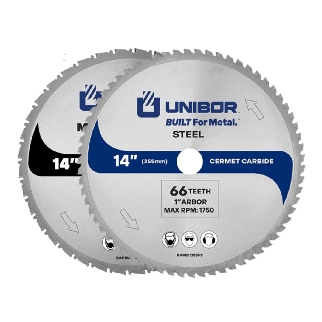 Unibor Cermet metal cutting chop saw blade, product photo