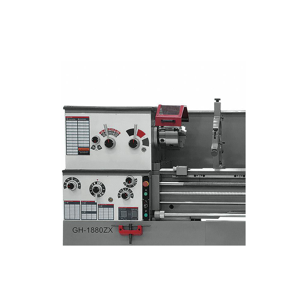 Jet Tools 18" x 80" Engine Lathe: Geared Head, 230/460 V 3 Phase, 3-1/8" Spindle Bore Dia, 25 to 1,800 RPM JT9-321486 settings panel 