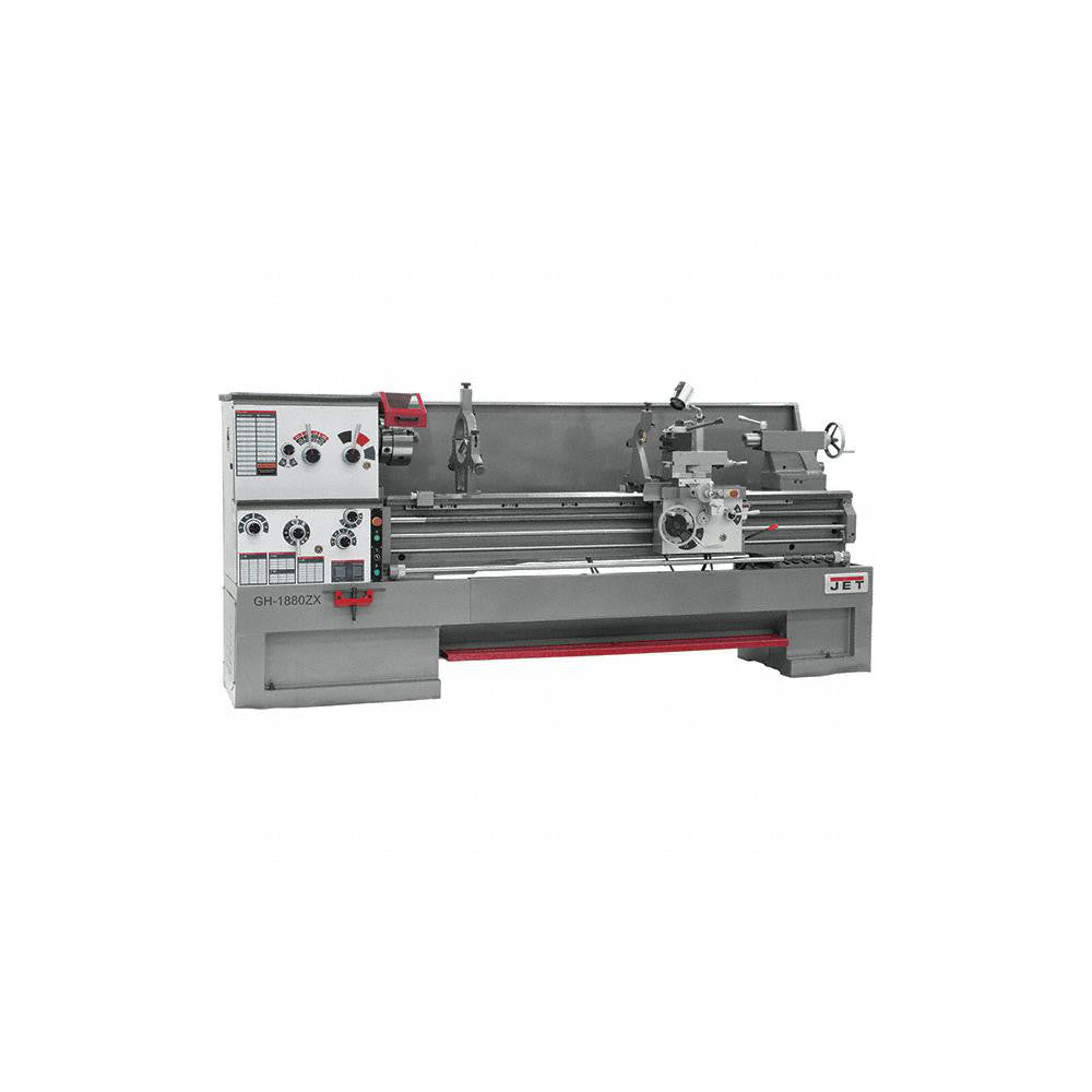 Jet Tools 18" x 80" Engine Lathe: Geared Head, 230/460 V 3 Phase, 3-1/8" Spindle Bore Dia, 25 to 1,800 RPM JT9-321486 right side view