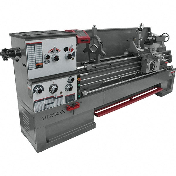 Jet Tools 22" x 80" Engine Lathe: Geared Head, 10 hp, 230/460 V 3 Phase, 3-1/8" Spindle Bore Dia, 25 to 1,800 RPM JT9-321575