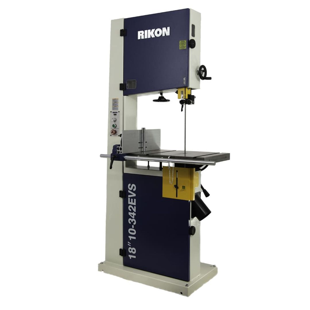 RIKON 10-342EVS 18" band saw with 2.5 HP electronic variable-speed drive