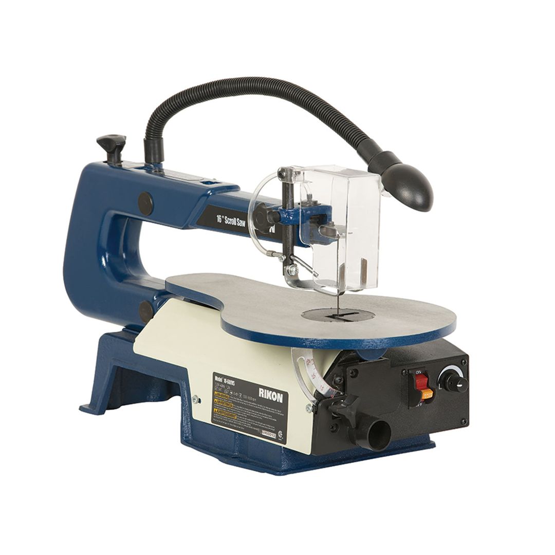 RIKON 10-600VS 16" variable-speed scroll saw with built-in work lamp