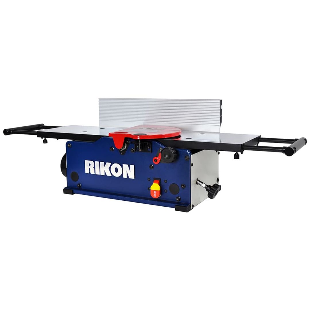 RIKON 20-1000H 10" benchtop jointer with helical-style insert cutterhead.