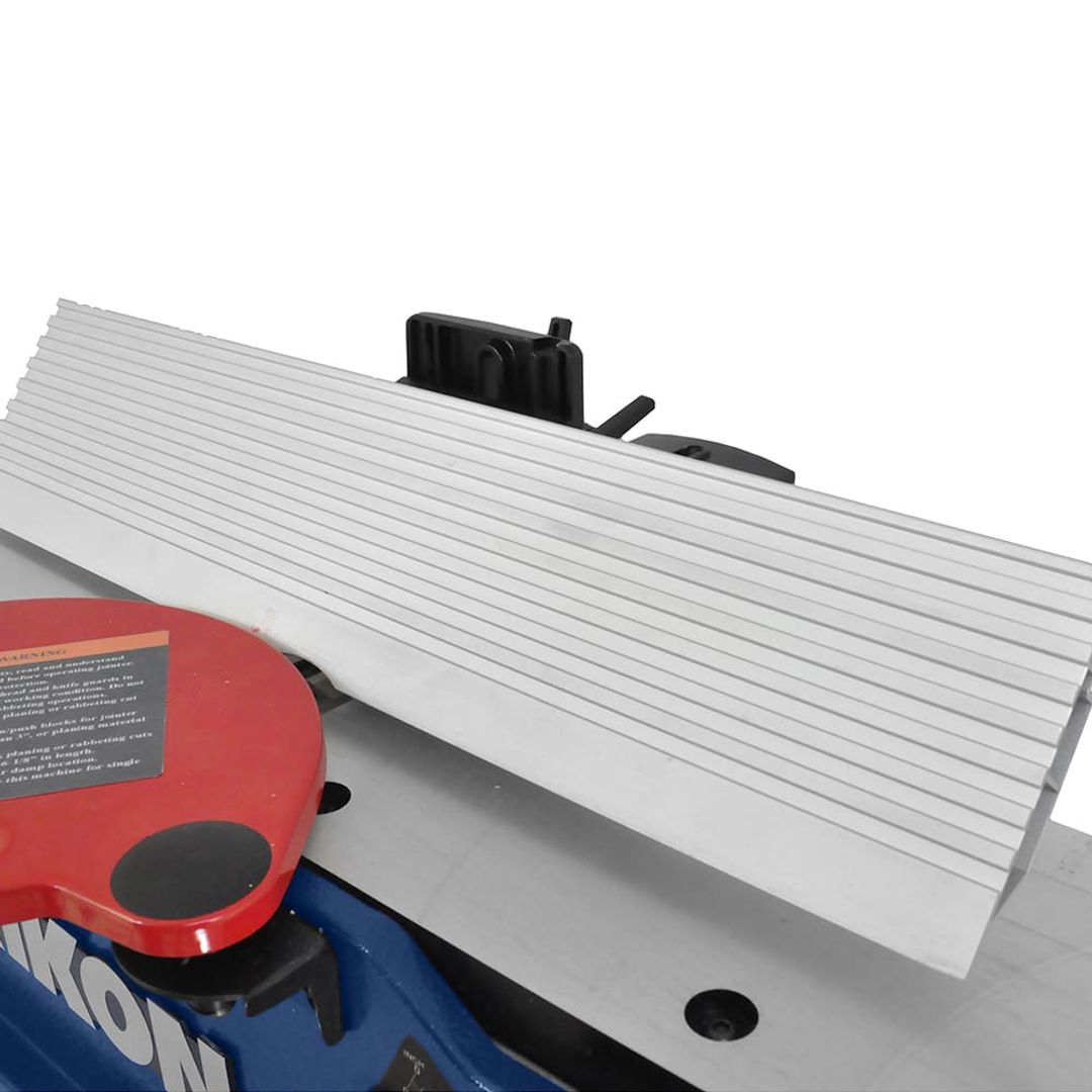 RIKON 20-1000H 10" benchtop jointer with helical-style insert cutterhead.