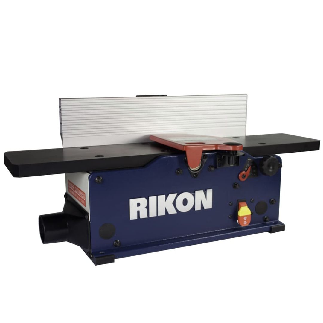 RIKON 20-600HSP 6" benchtop jointer with helical-style insert cutterhead.