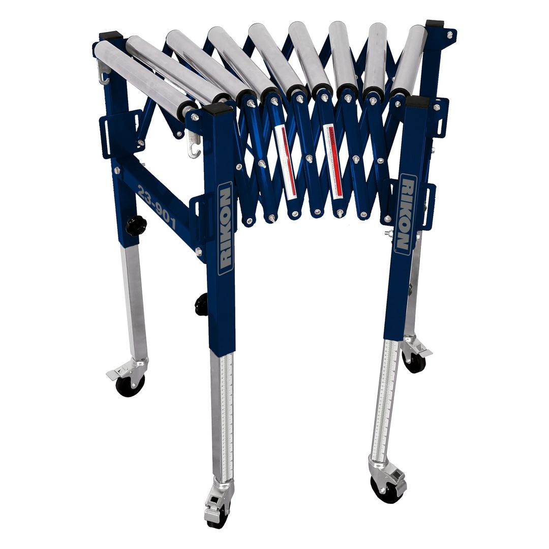 RIKON 23-901 expandable roller stand, 200 lb capacity, for material support.