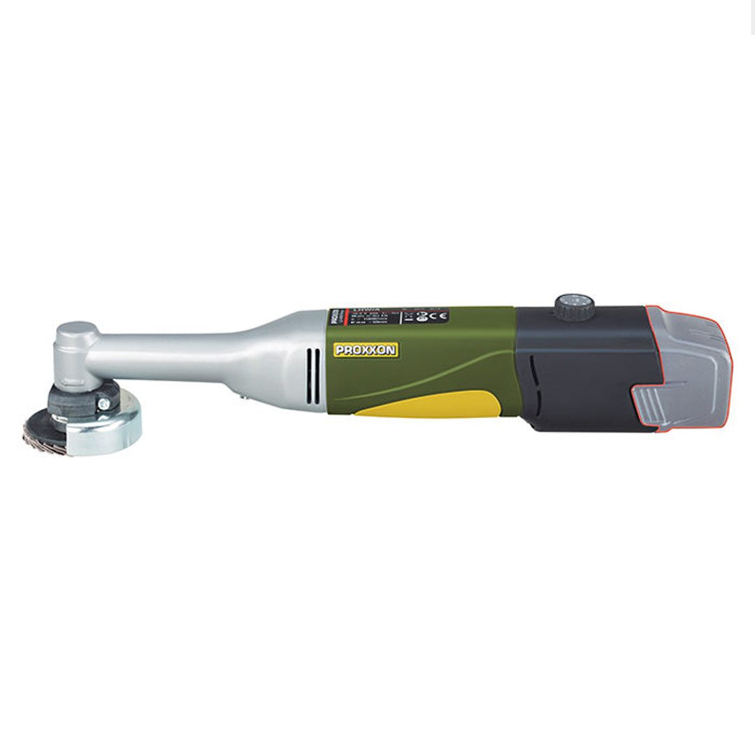 Proxxon LHW/A cordless angle grinder tool only front view