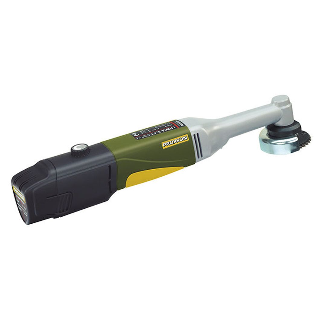 Proxxon LHW/A cordless angle grinder close-up detail
