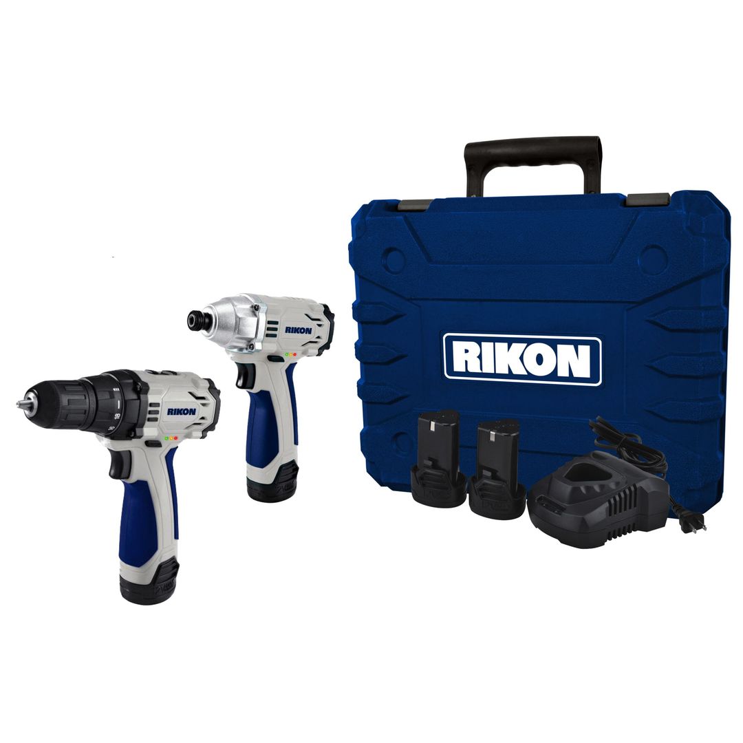 RIKON 31-122 12V lithium drill and impact driver combo kit