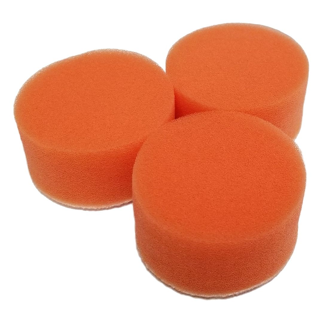 RIKON 31-213 2" sponge polishing pads, pack of 3