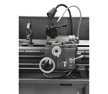 Jet GHB-1236 Geared Head Bench Lathe & Acu-Rite 203 DRO in Jet Metalworking, Turning, Lathes JT9-323230 table front view