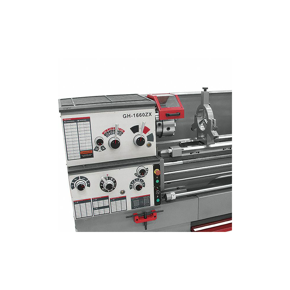 Jet 16" x 60" Engine Lathe: Geared Head, 230 V 3 Phase, 3-1/8" Spindle Bore Dia, 25 to 1,800 RPM JT9-321529 machine settings view