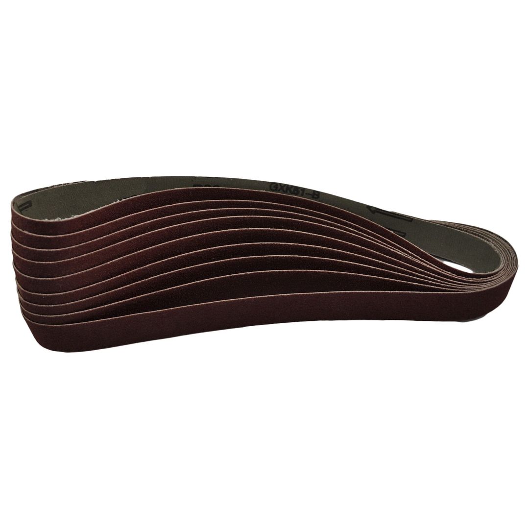 RIKON 50-9120 1" x 30" sanding belt, 120 grit, 10-pack for belt sanders.