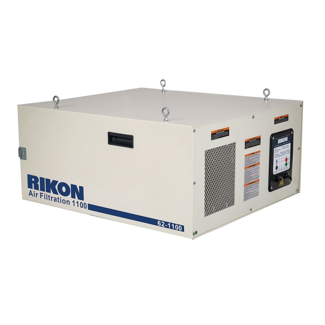 RIKON 62-1100 shop air filtration system, 560/750/1100 CFM three-speed control.