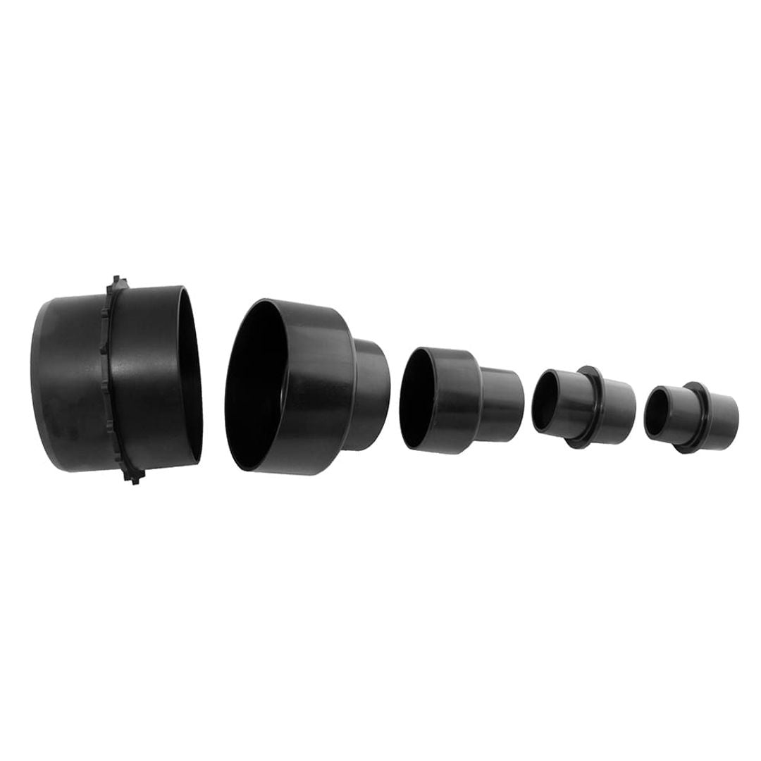 RIKON 63-916 dust hose fitting set of 5, sizes 1-3/8" to 4", for 63-110 extractor.