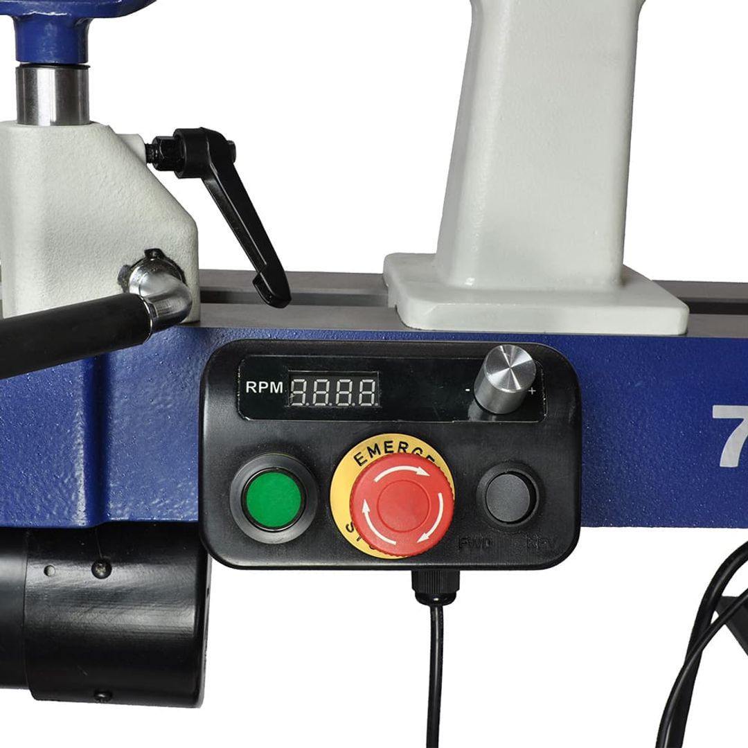 RIKON 70-1516VSRK 12" x 16-1/2" VSR MIDI wood lathe kit with chuck set.