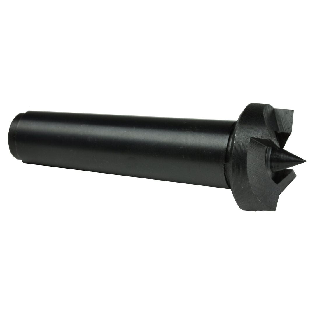 RIKON 70-943 MT2 spur drive center, black finish, for wood lathe headstocks.