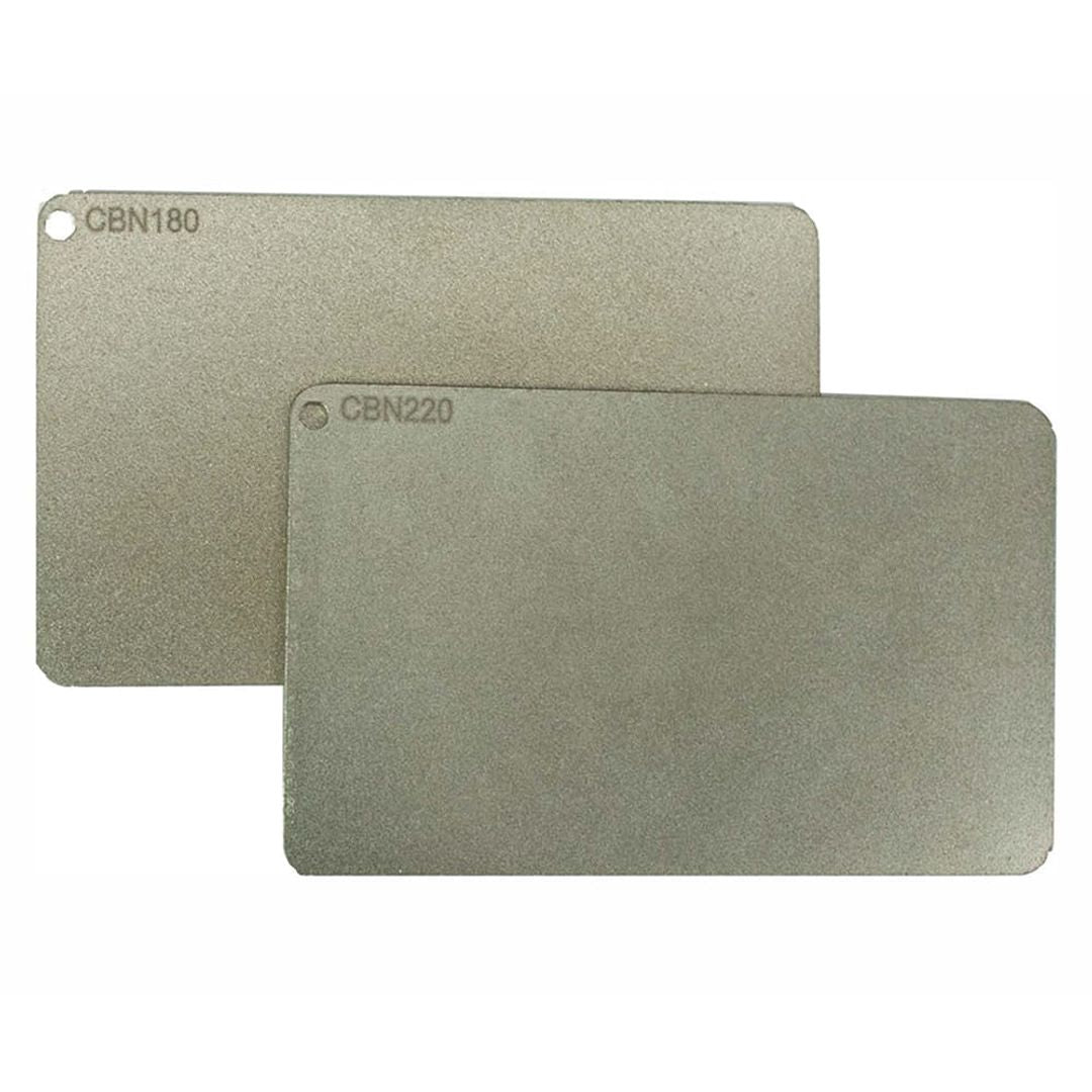 RIKON 82-1222 PROseries CBN credit card sharpening stone, 120/220 grit, double-sided.