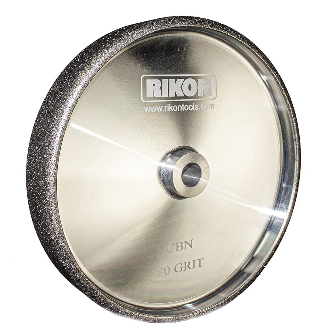 RIKON 82-5080R PROseries 8" x 1.5" radius CBN grinding wheel, 80 grit, 1/4" radius.