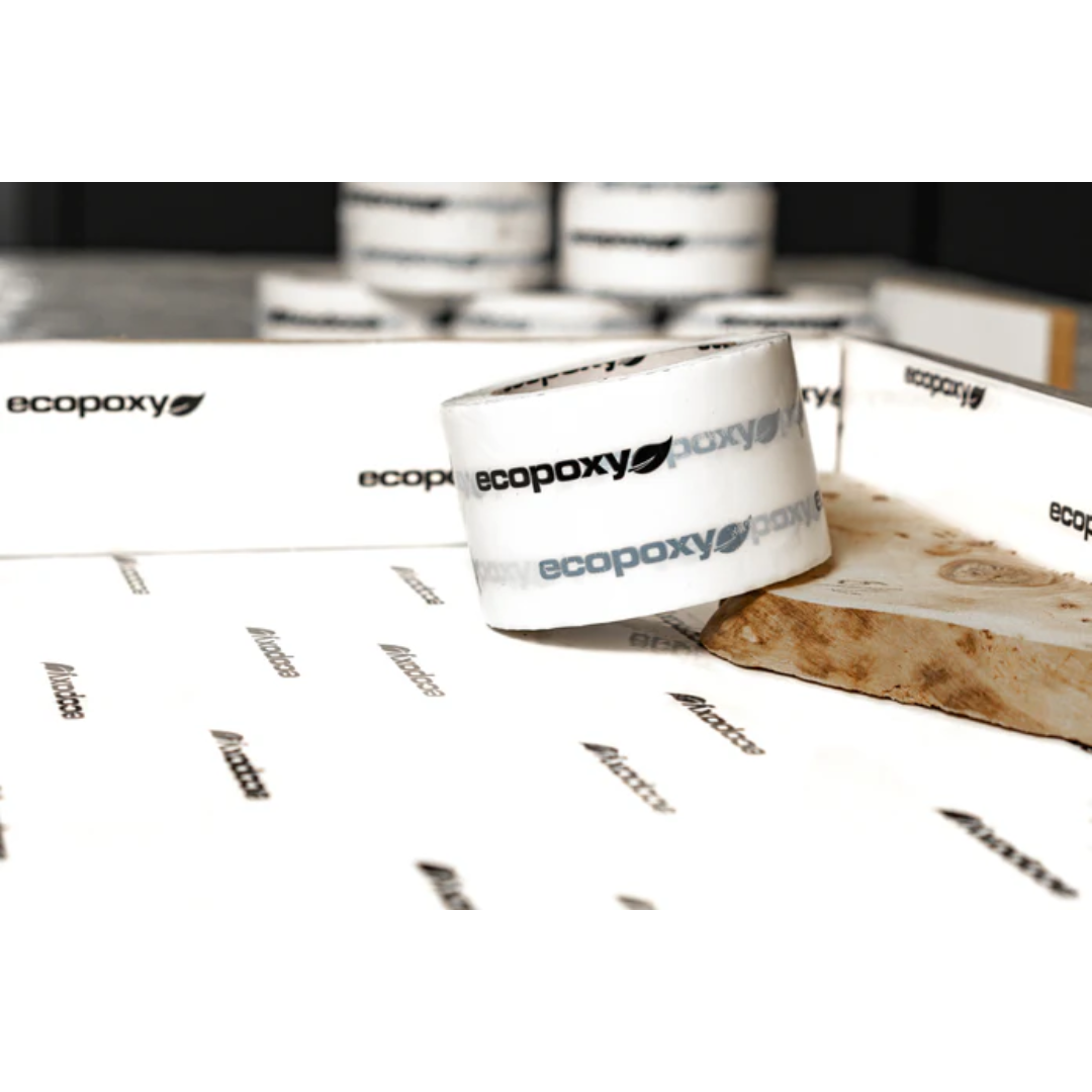 Applying Ecopoxy Epoxy Mold Release Tape EPMRT10-72X66-12PK along mold edges to prevent epoxy adhesion.