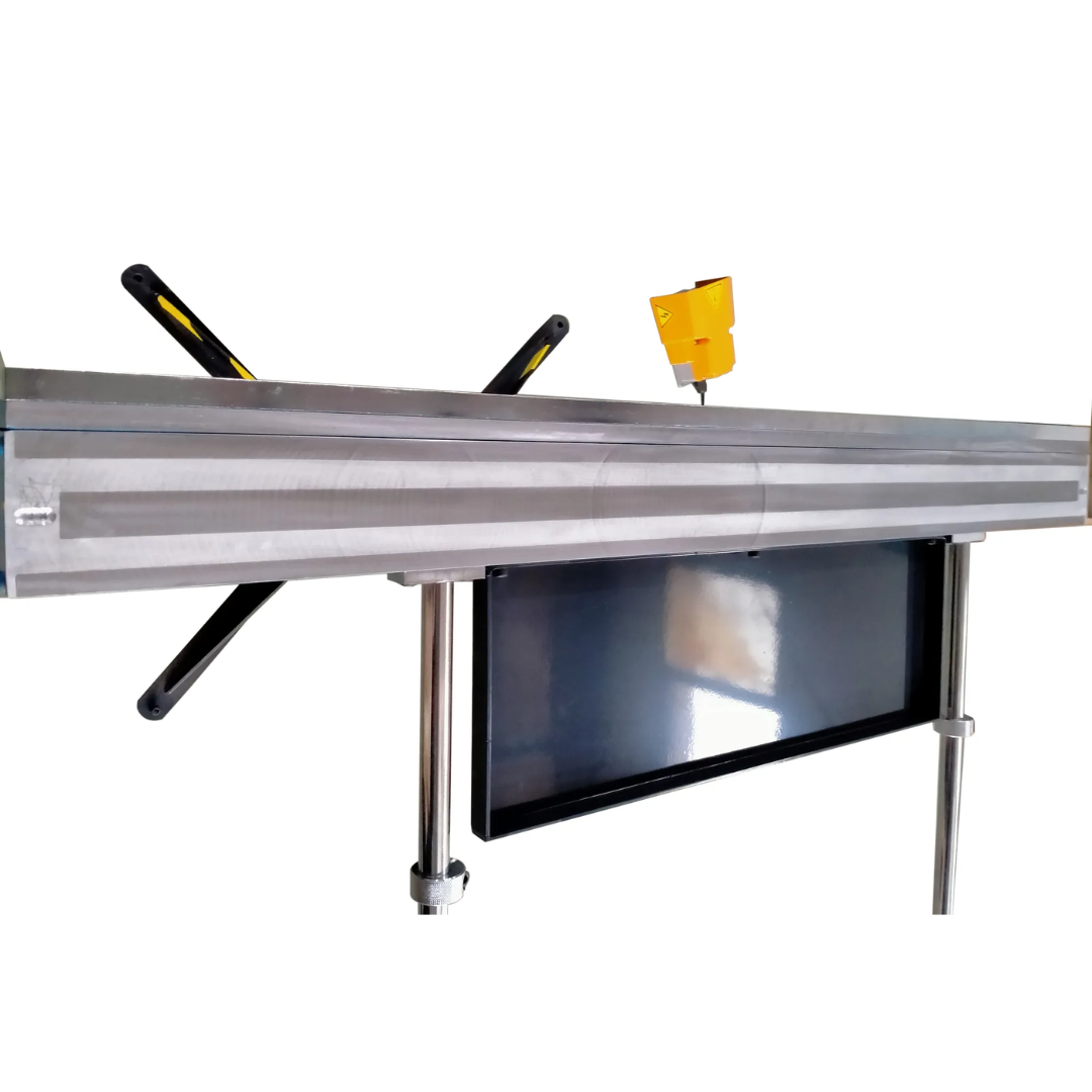 Baileigh 48-Inch Magnetic Sheet Metal Brake (BB-4816M-V2) 1231889 demonstrating precision magnetic bending of sheet metal panels for fabrication, HVAC, and custom metalworking applications.