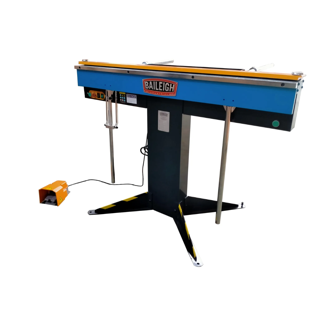 Baileigh 48-Inch Magnetic Sheet Metal Brake (BB-4816M-V2) 1231889 floor-standing magnetic bending brake designed for accurate box, pan, and custom sheet metal forming.