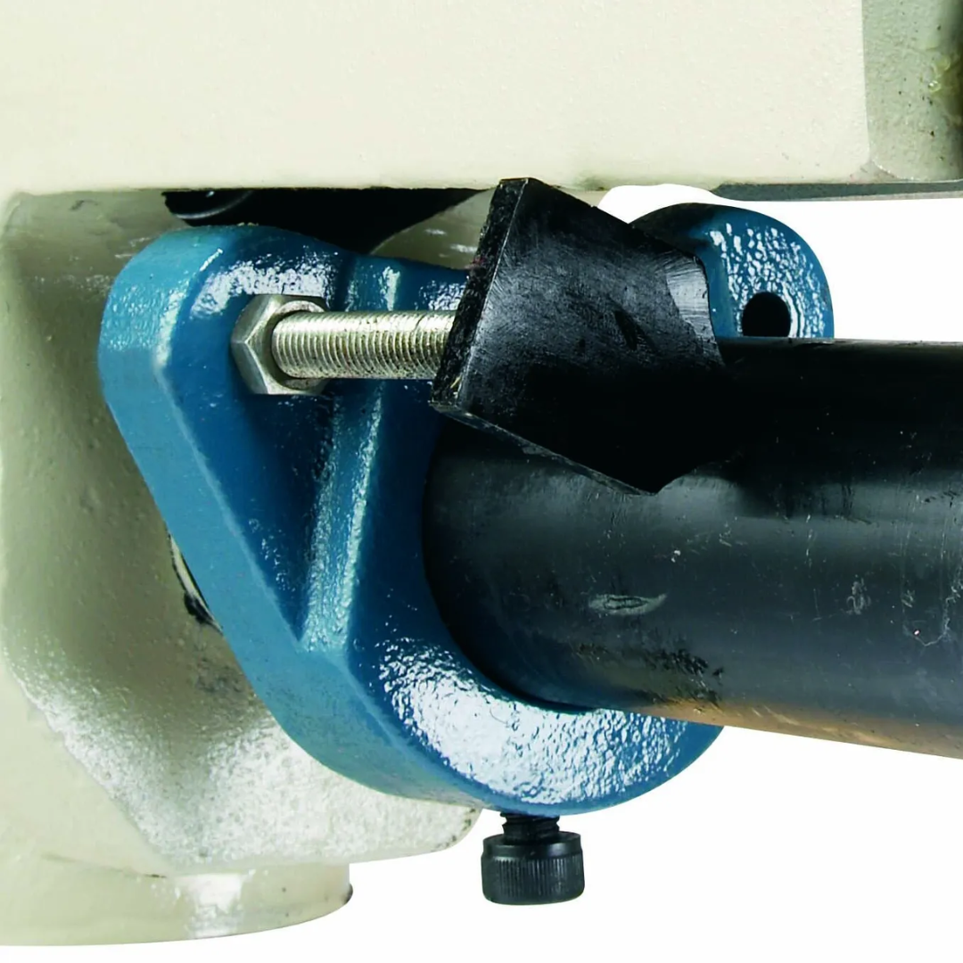 Baileigh Bead Roller - BR-22 1000936 perspective view highlighting adjustable throat frame and manual controls for versatile fabrication applications.
