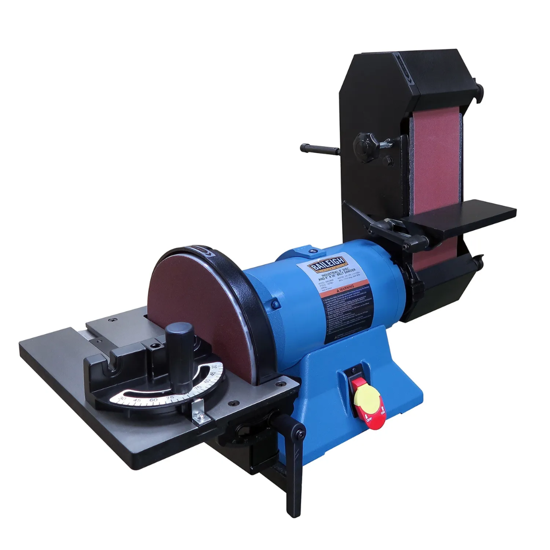 Baileigh Combination Belt and Disk Grinder - (DBG-9436) 1227901 industrial combination grinder featuring a belt grinder and disc sander for precision metalworking and finishing.