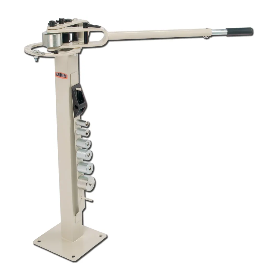 Baileigh Compact Flat Bar Bender - (MCB-650) 1005424 manual floor-mounted flat bar bending machine with heavy-duty steel construction for precision metal forming and fabrication applications.