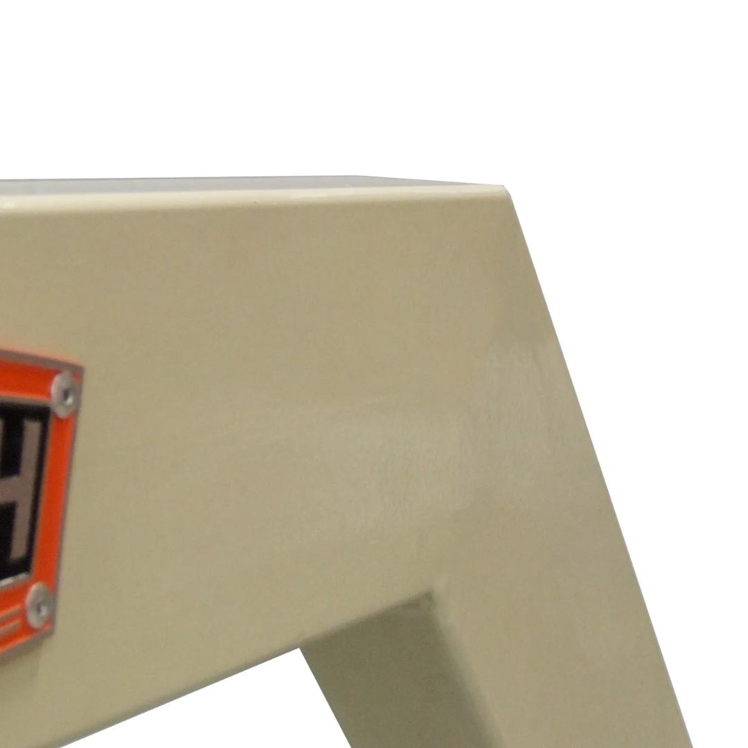 Baileigh English Wheel (EW-28) 1004166 rigid welded steel frame engineered to minimize flex while maintaining consistent forming pressure for professional sheet metal fabrication.