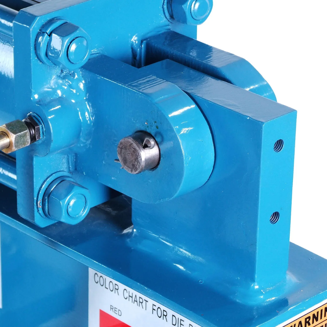 Baileigh Exhaust Bender - (EB-300) 1004134 drive shaft and support bearing close-up highlighting the heavy-duty rotating mechanism for industrial tube bending applications.