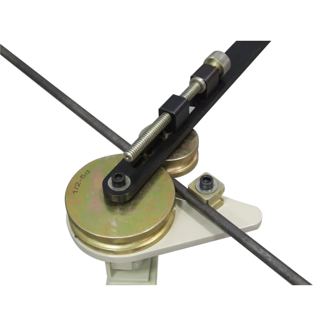 Baileigh Hand Bender - (RDB-10) 1006772 manual tube bending mechanism demonstrating accurate rotary draw bending with interchangeable tooling.