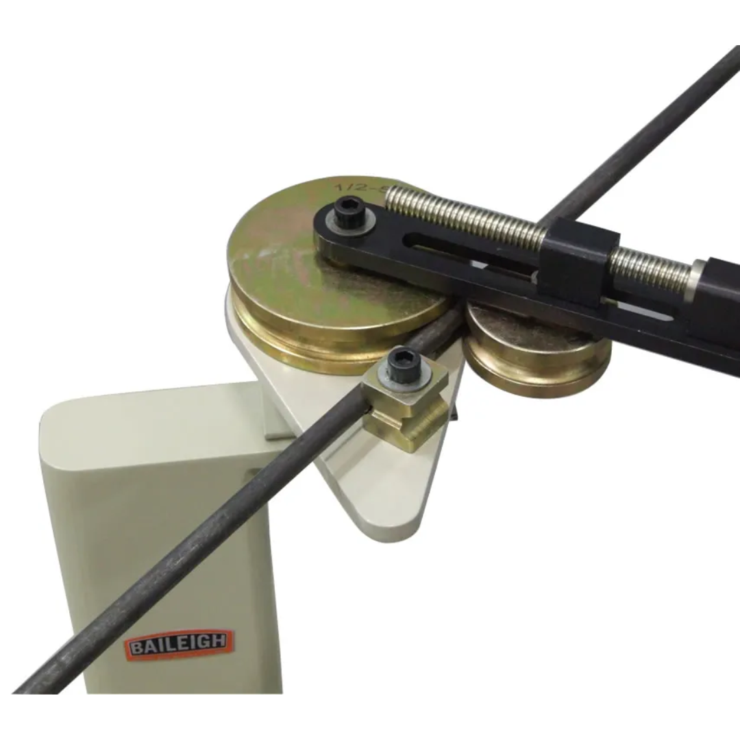 Baileigh Hand Bender - (RDB-10) 1006772 rotary bending head with manual leverage handle for controlled bends in tubing and pipe.
