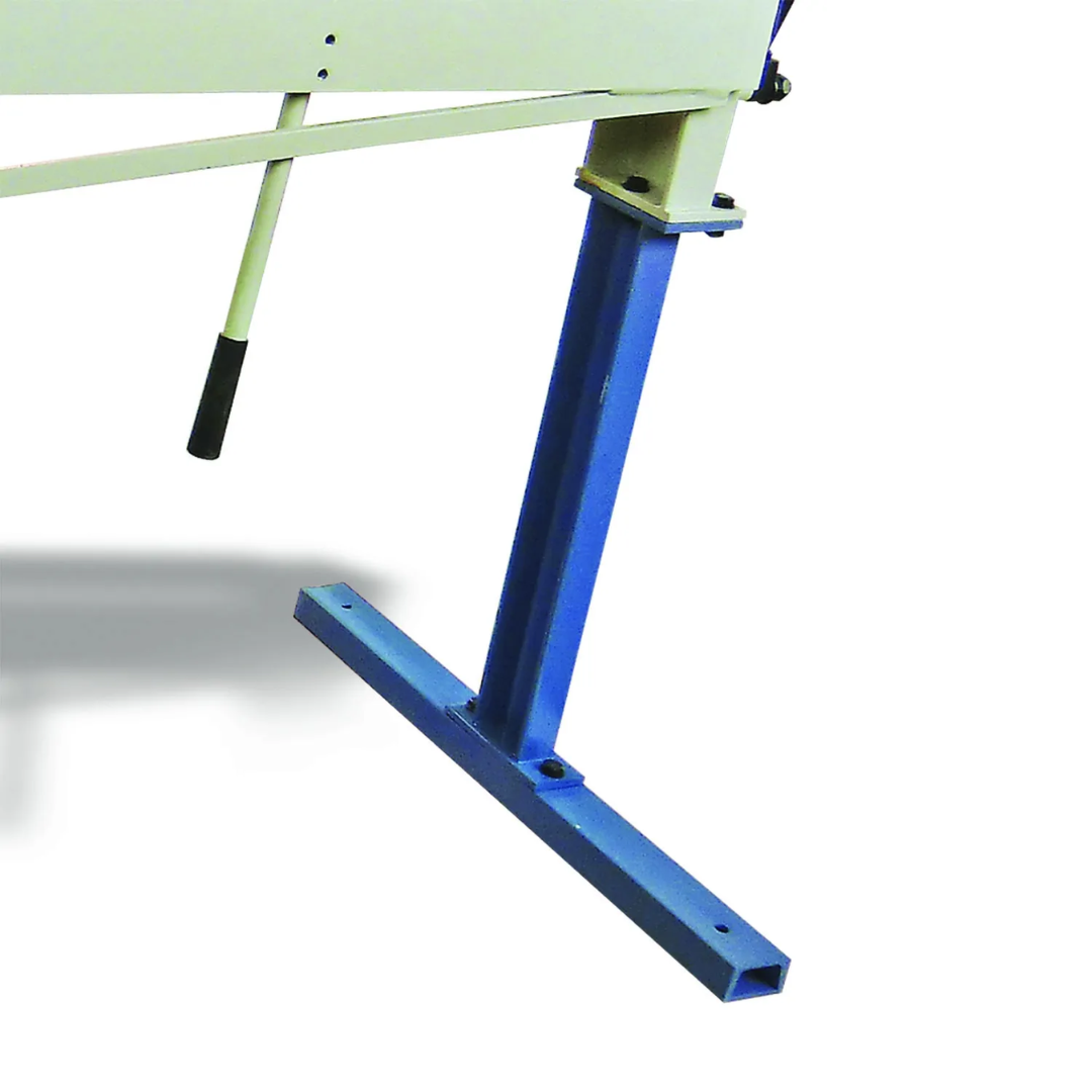Baileigh Hand Brake - (HBR-7222) 1004659 support leg detail featuring rigid steel construction for enhanced stability during sheet metal bending operations.