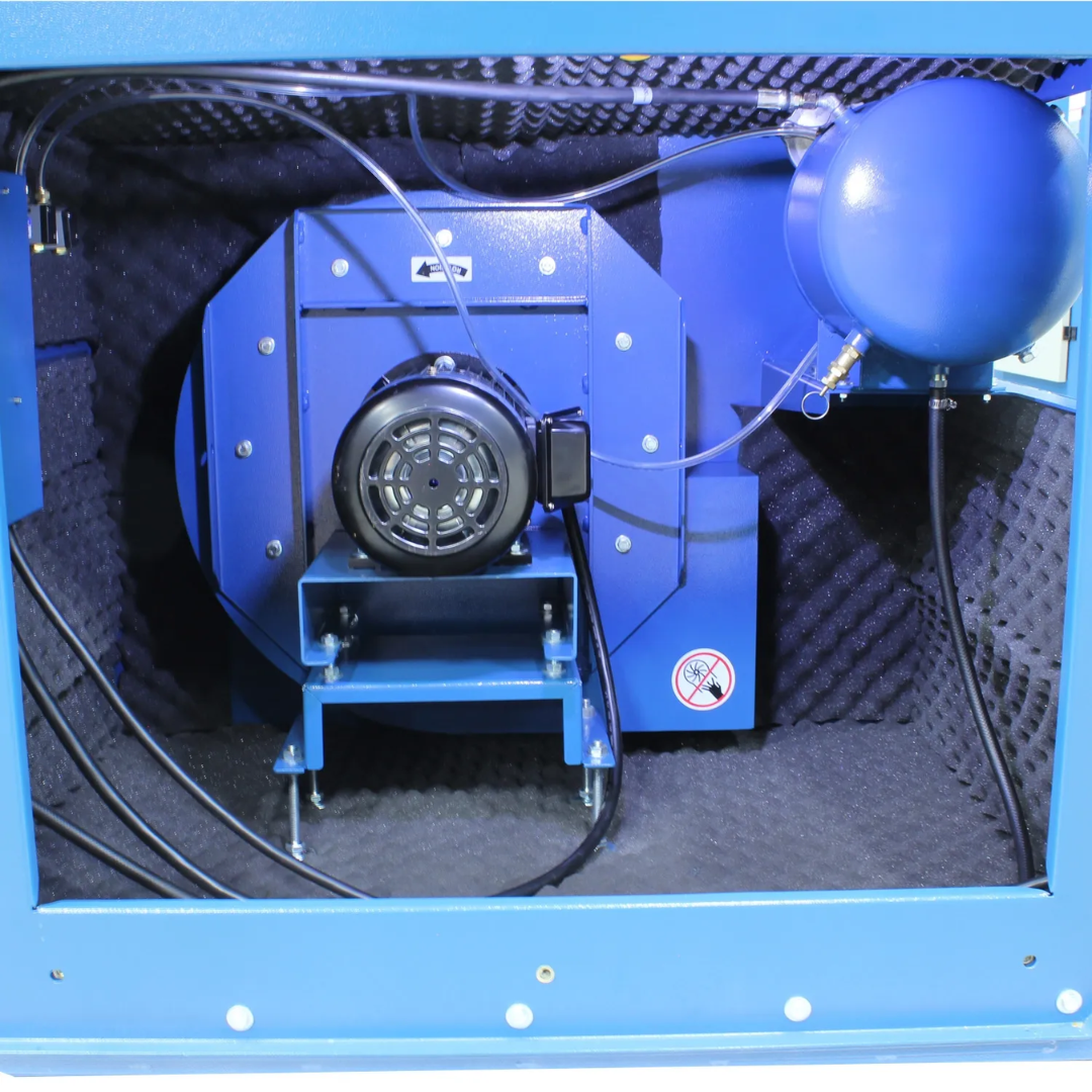 Baileigh Heavy Duty Downdraft Table - (DDTM-8052-HD) 1017590 heavy-duty blower and motor system delivering powerful airflow for dust and fume collection.
