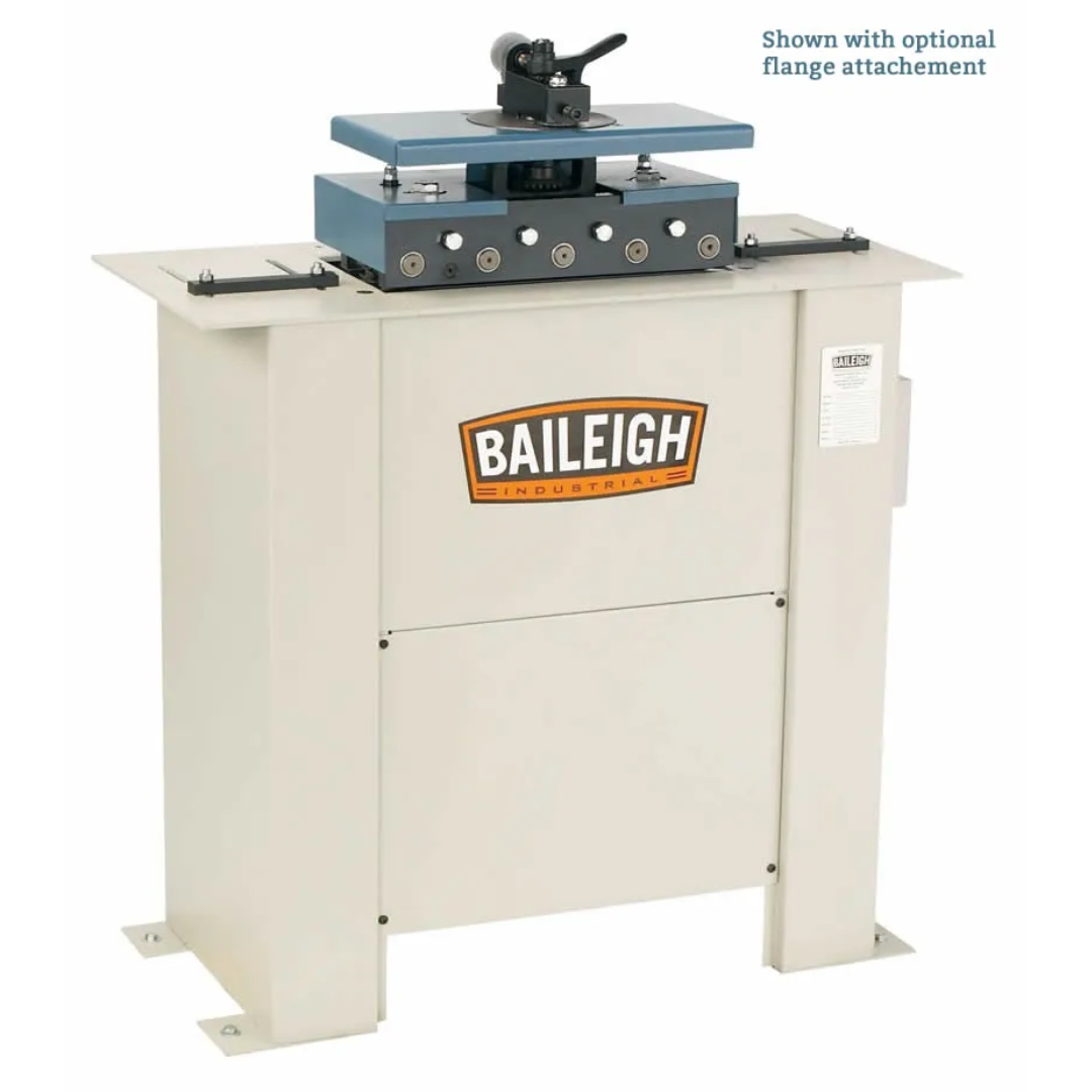 Baileigh Lock Former Pittsburgh Machine - (LF-20) 1004984 industrial sheet metal lock former featuring precision forming rolls, heavy-duty steel cabinet construction, and Pittsburgh seam forming capabilities.