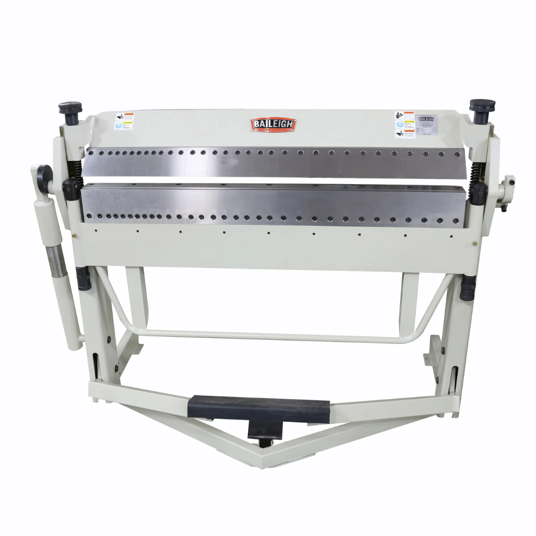 Baileigh Reversible Finger Brake (BB-5016F-DS) 1010428 heavy-duty reversible finger brake with removable box and pan fingers, dual-sided bending capability, and precision sheet metal forming for fabrication shops.