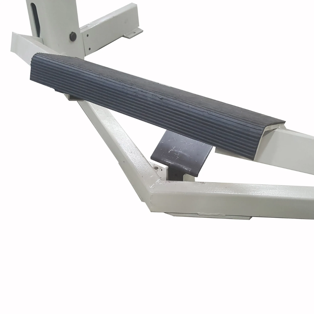 Baileigh Reversible Finger Brake (BB-5016F-DS) 1010428 side view highlighting the reversible bending apron designed for increased forming flexibility and efficient operation.
