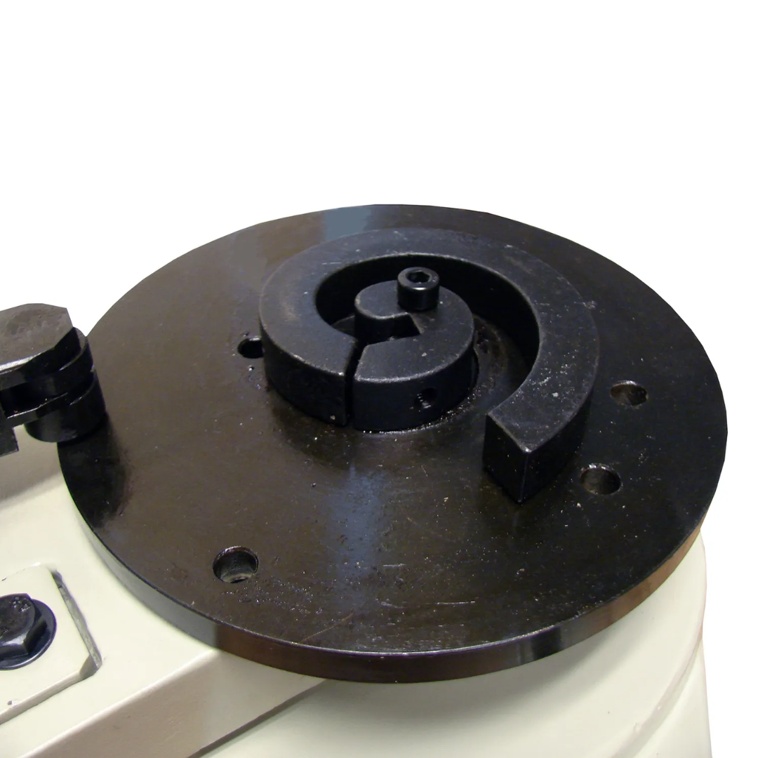 Baileigh Scroll Bender (MPB-10) 1005648 interchangeable scroll bending die allowing versatile ornamental metalworking and custom scroll fabrication.