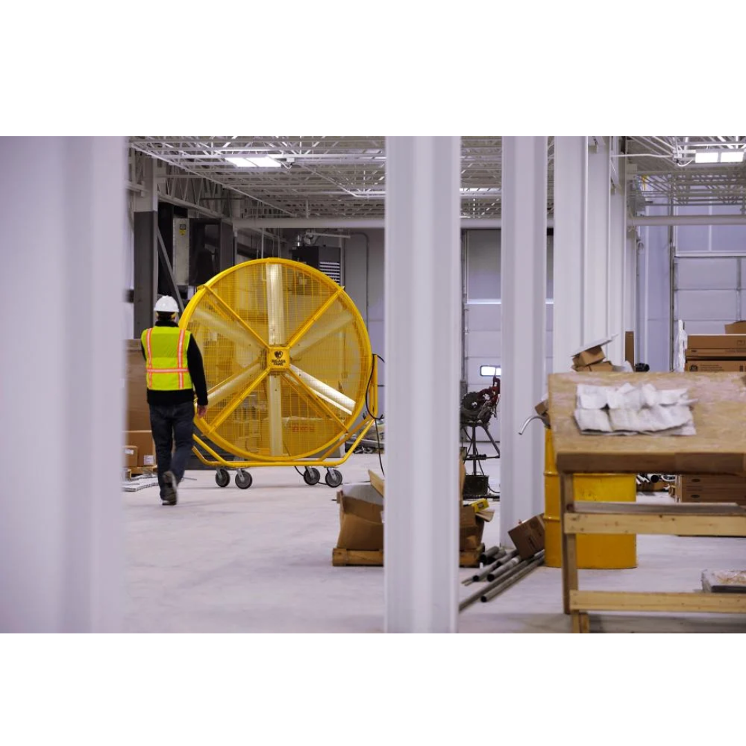Big Ass Fans AirGo Directional Fan F-AG2-0801 large directional fan used in manufacturing facility for airflow cooling