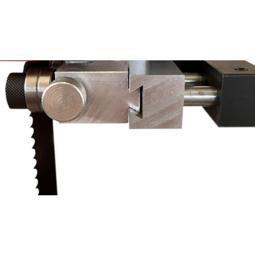 Blade tension adjustment mechanism on Maksiwa SF.35.MI 14” Bandsaw