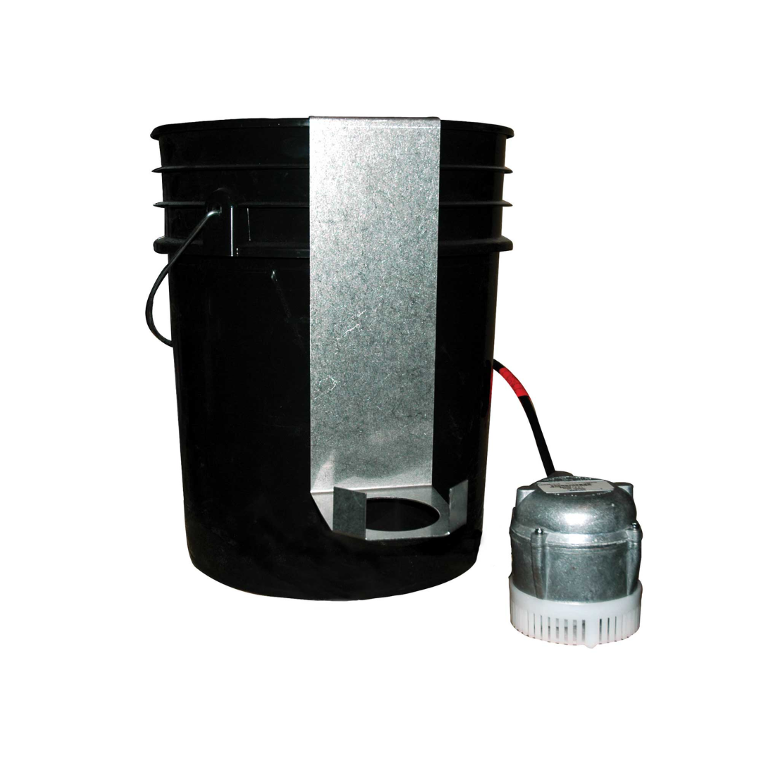 Burr King Vibra King Chambers Models 25, 45 & 85 25100 compatible fluid management accessory with reservoir and pump for vibratory finishing compound circulation.