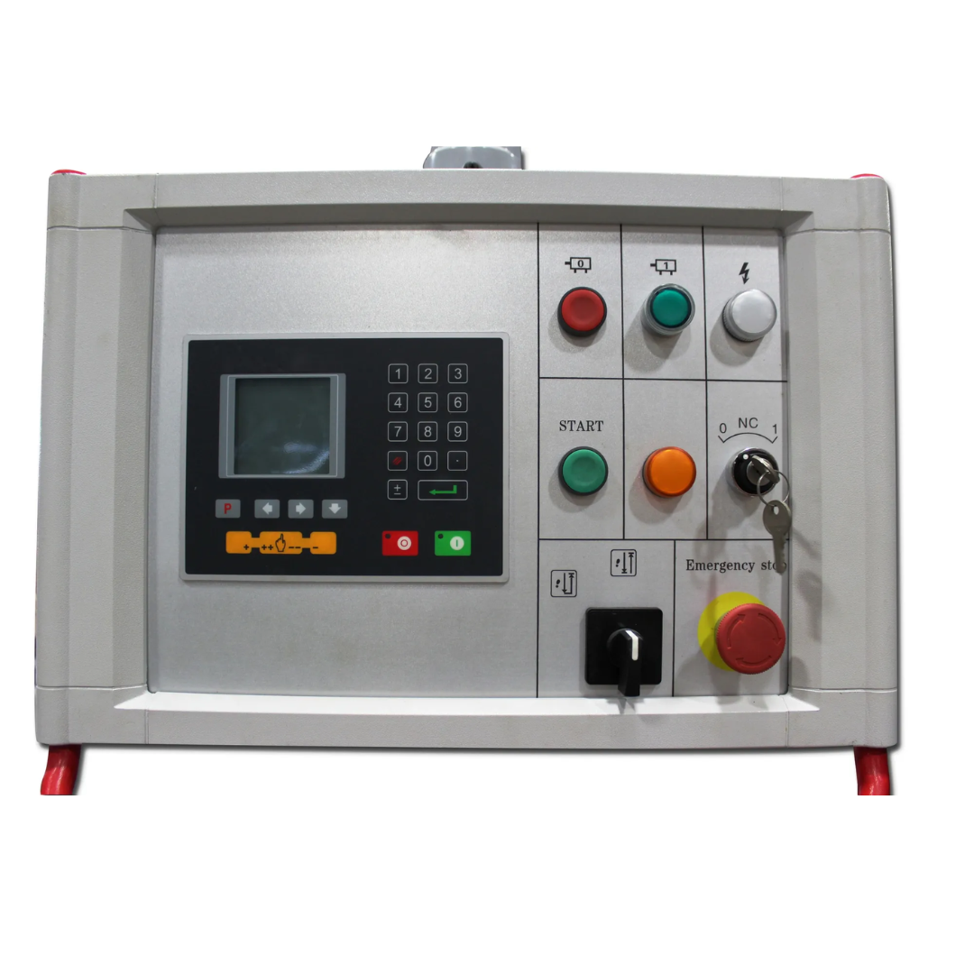 CNC operator control panel for Baileigh 179-Ton Hydraulic Press Brake BP-17913CNC 1000789 with programmable controls, digital display, and precision bending management functions.