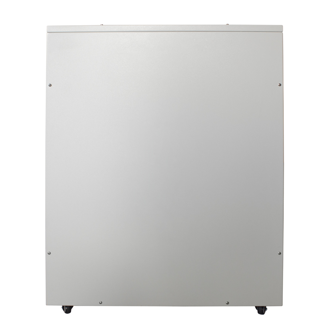 California Air Tools 10020DSPC Powerful 2.0 Hp Ultra Quiet Oil-Free Air Compressor side panel view of cabinet design