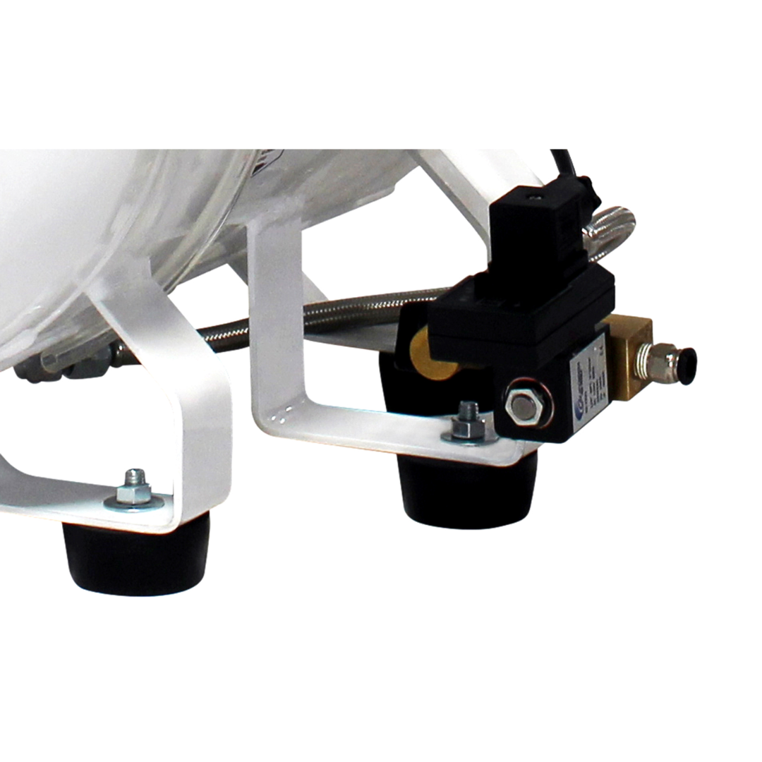 California Air Tools 10020HDCADC Ultra Quiet Air Compressor caster wheel and mobility base detail