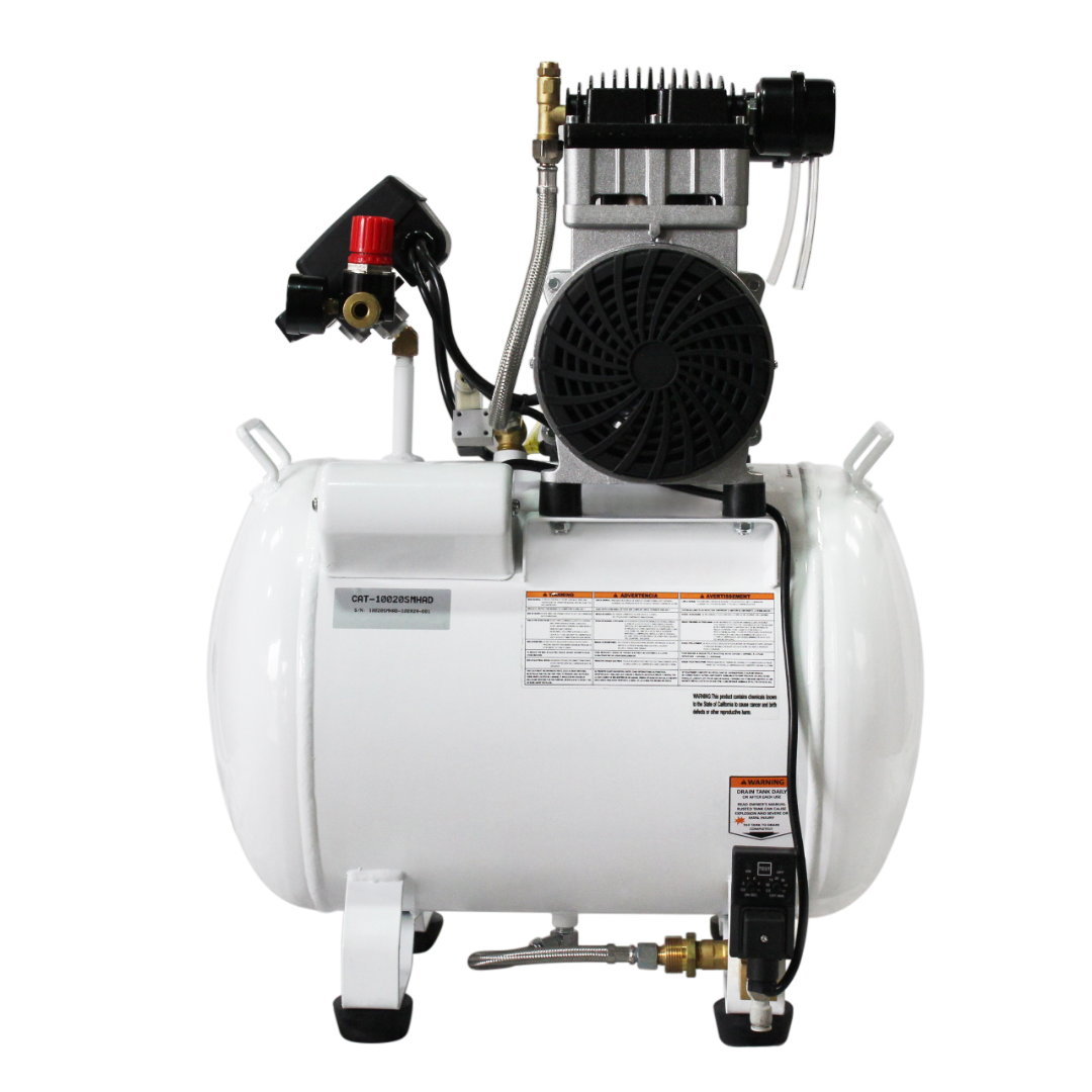 California Air Tools 10020SMHAD Ultra Quiet Air Compressor easy start valve feature close-up
