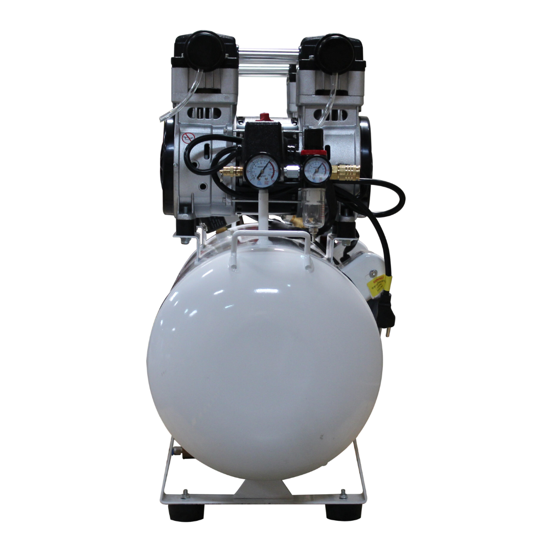 California Air Tools 20040CAD Powerful 4.0 Hp Ultra Quiet & Oil-Free 20 Gallon Air Compressor, with Automatic Drain Valve vertical tank configuration front view