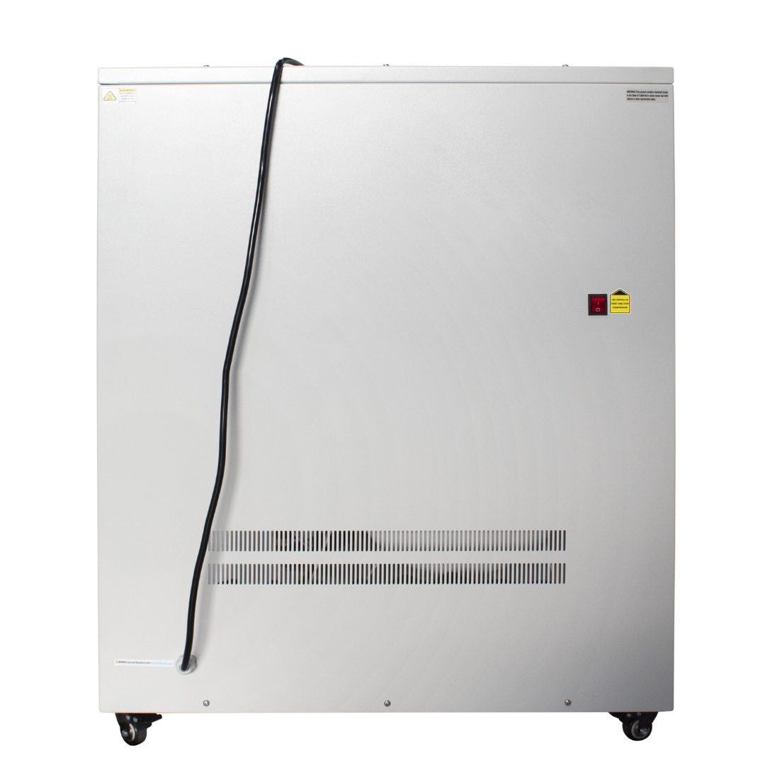 California Air Tools 20040DSPCADC Powerful 4.0 Hp Ultra Quiet & Oil-Free Air Compressor rear panel view of soundproof cabinet