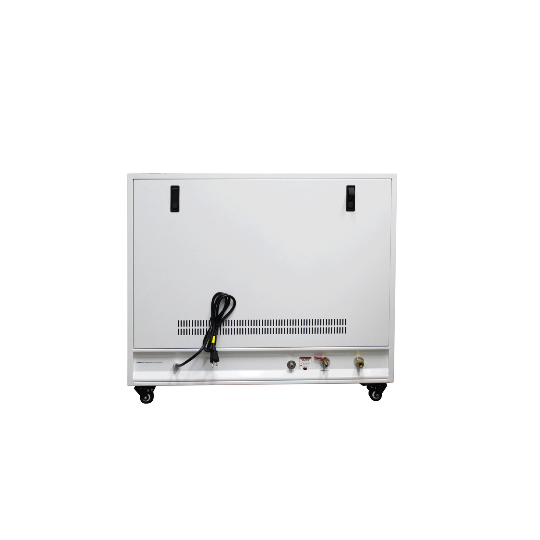 California Air Tools 20040SPCAD Ultra Quiet and Oil-Free 4.0 Hp Air Compressor in Sound Proof Cabinet with Auto Drain Valve rear panel design